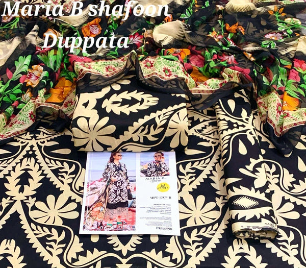 MARIA.B LAWN CHIFFON DUPATTA 3PC